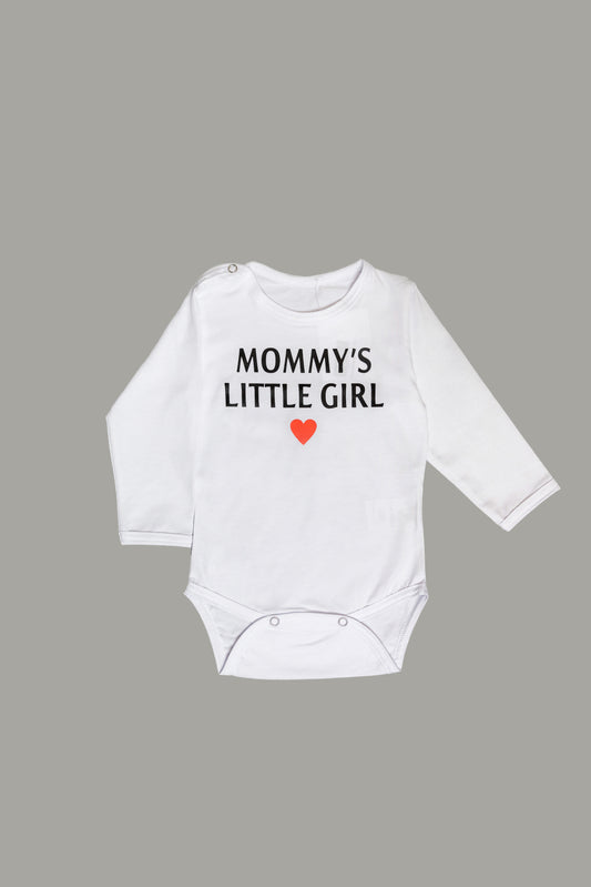 "Mommy's little girl" Body weiß