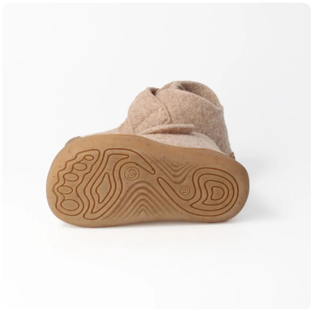 bLIFESTYLE Marmota Merinowolle Beige Hausschuhe