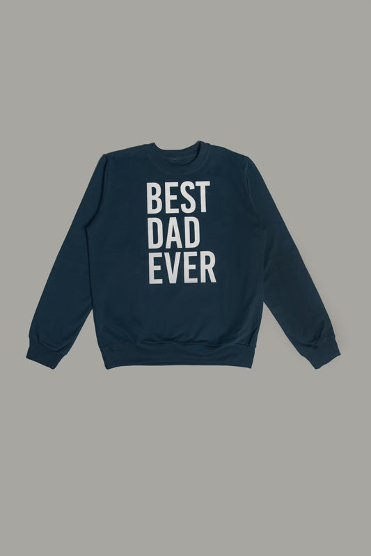 "Best dad ever" Sweatshirt blau