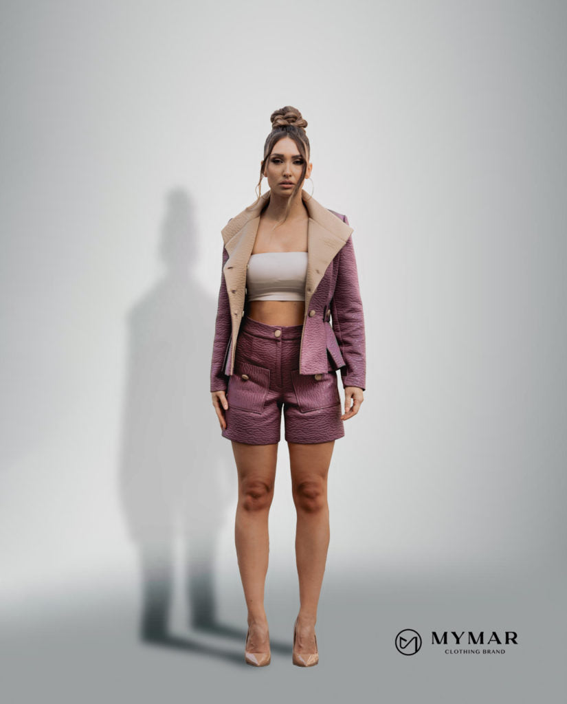 MYMAR Design Mode - Shorts Rosa/ Gold