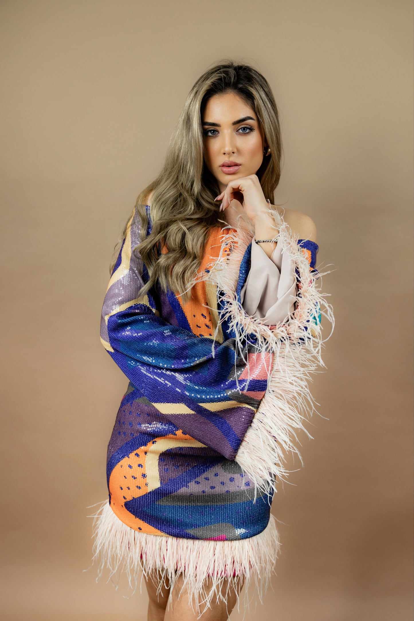 MYMAR Design Mode - Pailleten Kleid