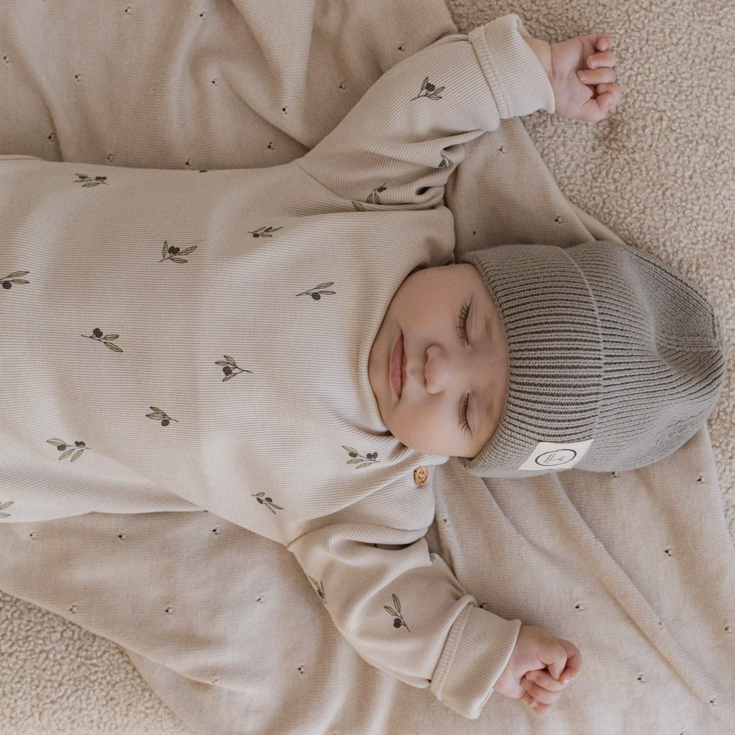 Cosy Roots Organic Rib Sweatshirt - Tiny Olives