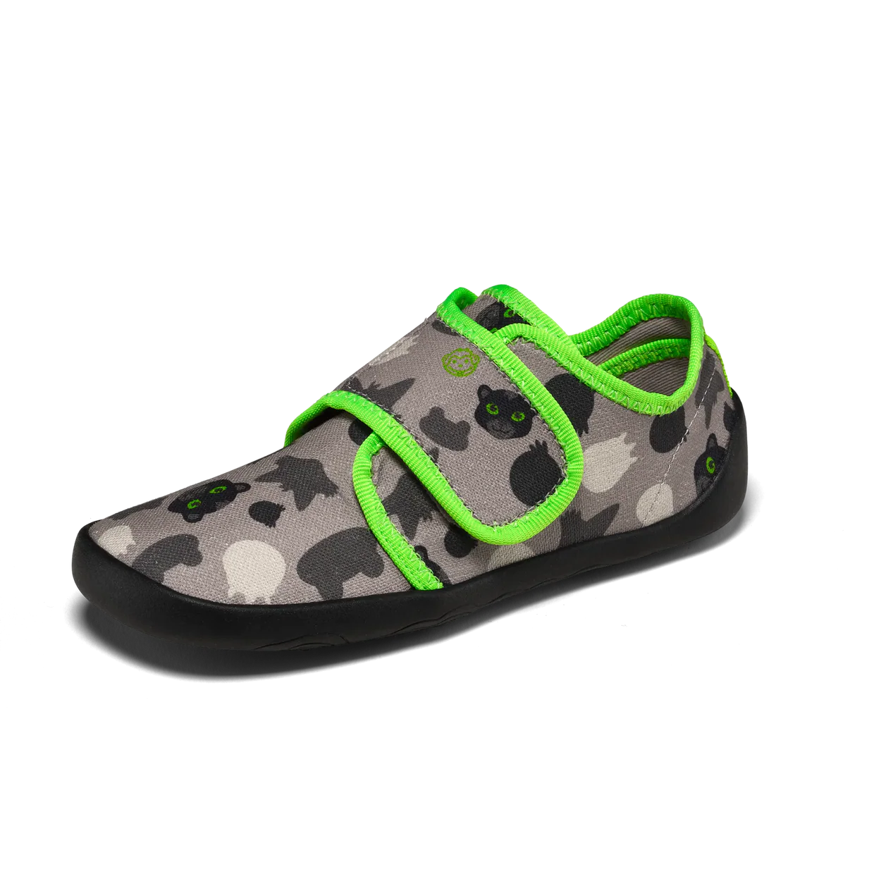 Affenzahn Slipper Cotton Movy Panther Grey