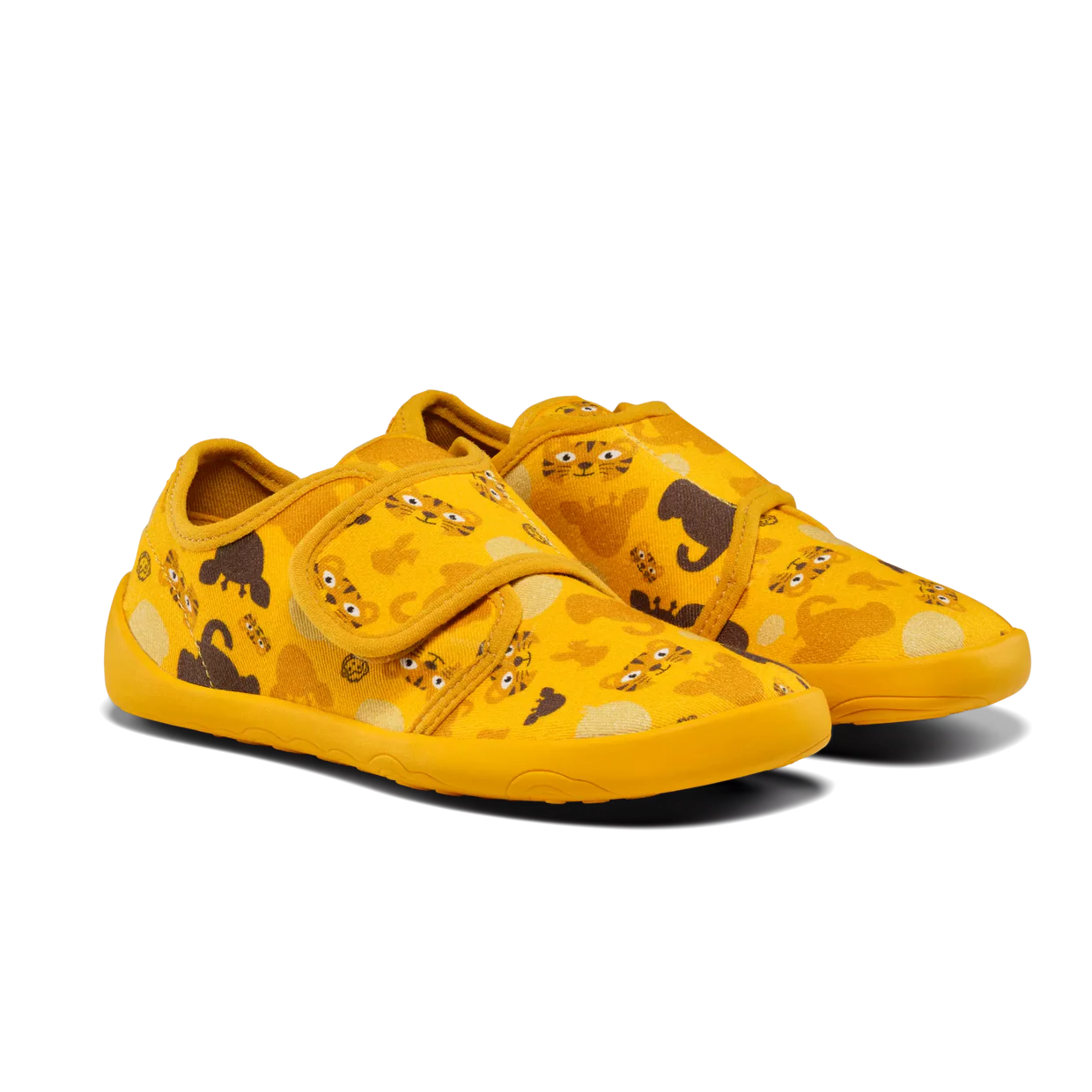 Affenzahn Slipper Cotton Movy Tiger Yellow
