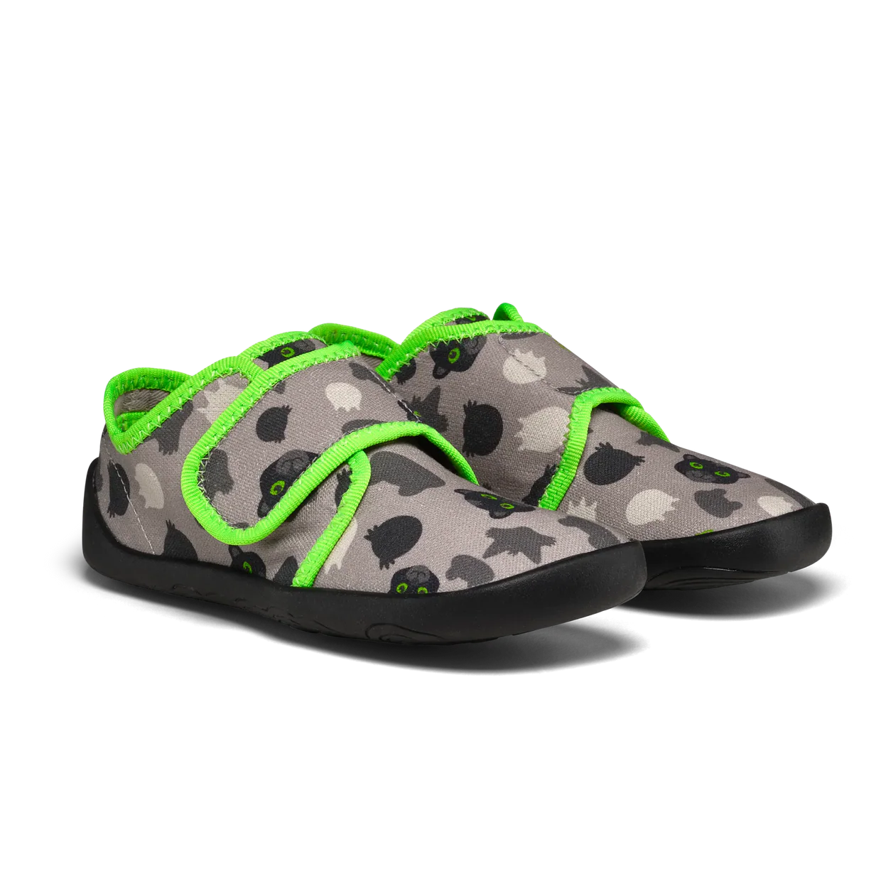 Affenzahn Slipper Cotton Movy Panther Grey