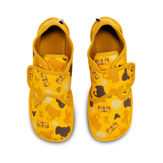 Affenzahn Slipper Cotton Movy Tiger Yellow