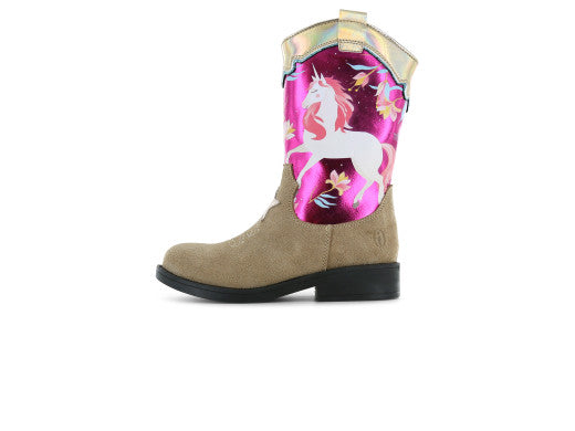 shoesme Stiefel NW24W010-A – Pink Einhorn