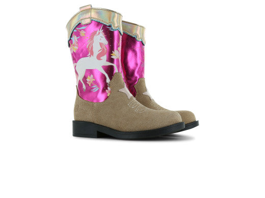 shoesme Stiefel NW24W010-A – Pink Einhorn
