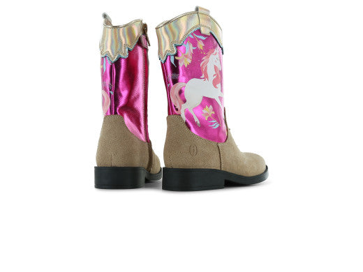 shoesme Stiefel NW24W010-A – Pink Einhorn