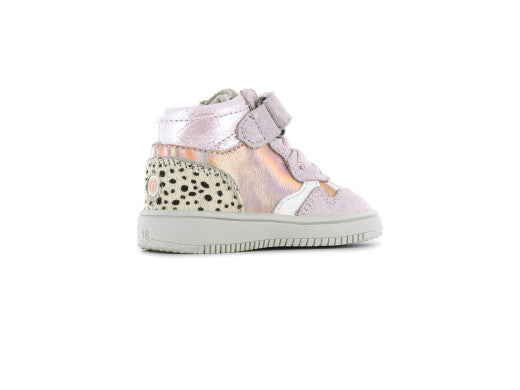 shoesme rosa Sneaker mit Leo Muster BN25W008-I – Roségold